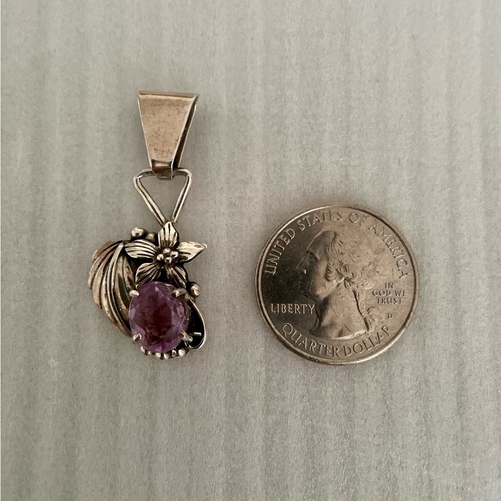 Elegant Silver and Purple Amethyst